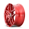 Set 4 17" Touren Tr79 17x8 CRimsson Candy Red 5x4.5 Wheels 35mm Rims