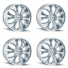 Set 4 22" Mazzi Hustler 22x9.5 Chrome 6x135 6x5.5 Wheels 30mm Rims