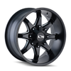 20" Ion 181 20x12 Satin Black Milled Spokes 6x135 6x5.5 Wheel -44mm Rim