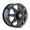20" Mayhem Monstir 20x8.25 Front Black Milled Spokes 8x210 Wheel 127mm Rim