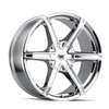 22" Mazzi Stilts 22x9.5 Chrome 5x115 5x5.5 Wheel 18mm For Dodge Ram Rim