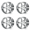 Set 4 22" Mazzi Stilts 22x9.5 Chrome 5x115 5x5.5 Wheels 18mm For Dodge Ram Rims