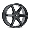 Set 4 24" Mazzi Stilts 24x9.5 Matte Black 6x135 6x5.5 Wheels 30mm Truck Suv Rims