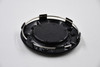 Fuel Off Road Matte Black w/ Chrome Logo & Textured Chrome Lettering Wheel Center Cap Hub Cap M-477(MB) 4.25" Snap On