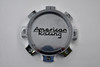 American Racing Chrome w/ Black Lettering Wheel Center Cap Hub Cap CAP-AX204-FRONT-B-C3 6.75" 6-3/4"OD Dually for AR204 Baja Dually