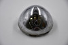 DK Wheels Chrome Wheel Center Cap Hub Cap F012-04 3.25" Bullet/Domed Shaped Snap In