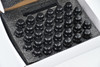 M14x1.5 Black Spline Lug Nut Kit with Key – 32 Piece