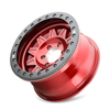 Set 4 17" Dirty Life Roadkill Race 17x9 Crimson Candy Red 6x5.5 Wheels -14mm