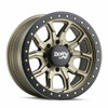 Set 4 17" Dirty Life Dt-1 17x9 Satin Gold W Simulated Ring 8x170 Wheels -12mm