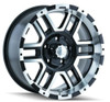 18" Ion 179 18x9 Black Machined 8x170 Wheel 12mm Rim