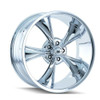 Set 4 18" Ridler 695 18x8 Chrome 5x4.75 Wheels 0mm Rims