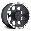 Set 4 15" Mickey Thompson Classic Baja Lock matte black with machined beadlock style lip 15x10 Wheels 5x4.50 -45mm