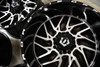 Set 4 20" TIS 544MB Gloss Black Machined Face 20x10 Wheels 8x6.5 -25mm Rims