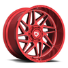 Set 4 22" Gear Off Road 761RM gloss red w/milled accents & lip logo 22x12 Wheels 8x170 -44mm