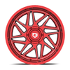 Set 4 20" Gear Off Road 761RM gloss red w/milled accents & lip logo 20x12 Wheels 8x170 -44mm