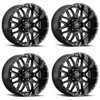 Set 4 20" Ultra 203BM Hunter  20x10 Wheels 6x135 -25mm