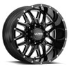 Set 4 20" Ultra 203BM Gloss Black Milled Hunter 20x10 Wheels 8x180 -25mm Rims