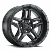 17" Ultra 258SB Prowler Jeep 17x9 5x4.5 Satin Black Wheel -12mm Lifted Truck Rim