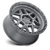Black Rhino Kelso 18x9 5x5.5 Battleship Gray W/ Black Ring Wheel 18" 0mm Rim