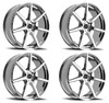 Set 4 20" Motiv 432C Rigor  20x8.5 Wheels 5x4.50 5x120 +40mm