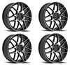 Set 4 18" Motiv 435MB Foil  18x8 Wheels 5x115 5x120 +20mm