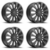 Set 4 20" Motiv 436B  20x8.5 Wheels 5x115 5x120 +40mm