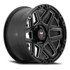 Set 4 20" Mamba 595MB M23 gloss black with ball cut spoke accents 20x9 Wheels 6x5.50 +12mm