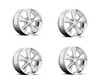Set 4 17" Boyd Coddington BC1P Junkyard Dog  17x8 Wheels 5x4.75 +00mm