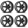 Set 4 18" Konig 106B Hexaform Matte Black 18x10 Wheels 5x120 33mm Street Rims