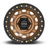 Set 4 KMC KM236 Tank Beadlock 17x9 6x5.5 Matte Bronze Wheels 17" -15mm Rims