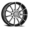 16" Maxxim 44B Champ 16x7 10x108/114.3 Machined Face Gloss Black Wheel 40mm Rim