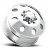 17" Ultra 02P Modular Dually 17x6.5 8x6.5 Polished Wheel 134mm Front Rim