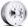 16" Ultra 062 Smooth Mod Trailer 16x8 6x5.5 Machined with Clear Coat -6mm Rim