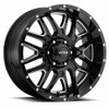 20" Ultra 203BM Hunter 20x9 6x5.5 Gloss Black CNC Milled Accents Wheel -12mm Rim