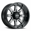 17" Ultra 229U Menace 17x9 8x170 Gloss Black Diamond Cut Accents Wheel 12mm Rim