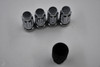 Set 4 M14x1.5 Wheel Locks Locking Lug Nuts Chrome Key fits Ford Chevy/GMC/Caddy