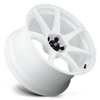 Set 4 Motegi MR154 Battle 17x9.5 5x4.5 White Wheels 17" 30mm Rims 5 Lug