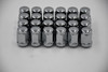 Set 24 12mm x 1.5 Chrome 3/4" Hex Lug Nuts 1.4" Tall Conical Seat M12x1.5