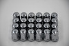 Set 24 12mm x 1.5 Chrome 3/4" Hex Lug Nuts 1.4" Tall Conical Seat M12x1.5