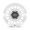 KMC KM724 Impact Ol 17x9 5x5.0 Silver Machined Wheel 17" -12mm Rim