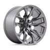 Set 4 22" Fuel D806 Flame 22x12 5x5 -44mm Platinum Wheels For Jeep Truck Rims