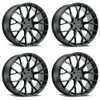 Set 4 Petrol P2B 20x8.5 5x112 Gloss Black Wheels 20" 40mm Rims