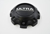 Ultra Motorsports Satin Black w/ Chrome Logo Wheel Center Cap Hub Cap 89-9770SB 6.5" 8 Lug, Has Chrome Cosmetic Screws
