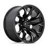 Set 4 20" Fuel D803 Flame 20x9 5x5.5 1mm Gloss Black Milled Wheels Truck Rims