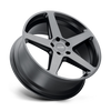 Set 4 Petrol P2C 19x8 5x112 Semi Gloss Black Wheels 19" 40mm Rims