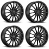 Set 4 Petrol P3A 18x8 5x112 Matte Black Wheels 18" 32mm Rims