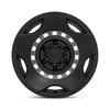 Black Rhino Muzzle 17x9 6x5.5 Matte Black W  Machined Tinted Ring Wheel 17" 0mm