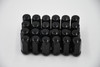 Set 24 Black Lug Nuts 3/4 Hex - 14mm x 2.0 1.75" Tall M14x2.0