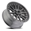 17" Mayhem Compass 17x9 Matte Gunmetal Black Bolt 5x5 Wheel -6mm For Jeep Rim
