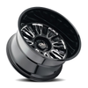 26" Cali Off-Road Vertex 26x14 Black Milled 6x5.5 -76mm Lifted For Chevy GMC Rim
